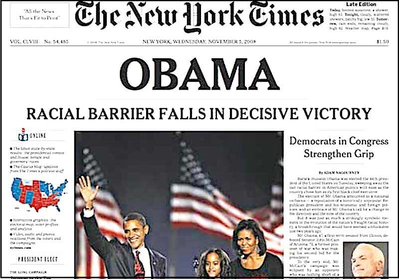 Click to enlarge Obama wins NYT cover
