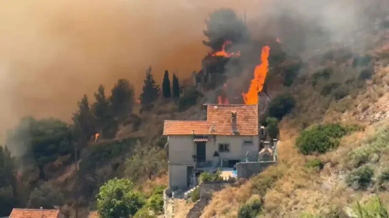 Wildfires near Marseille, France