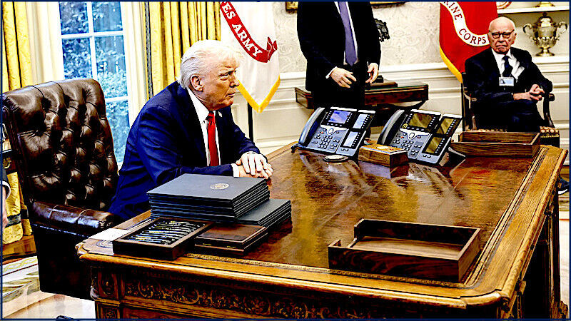 Trump at desk