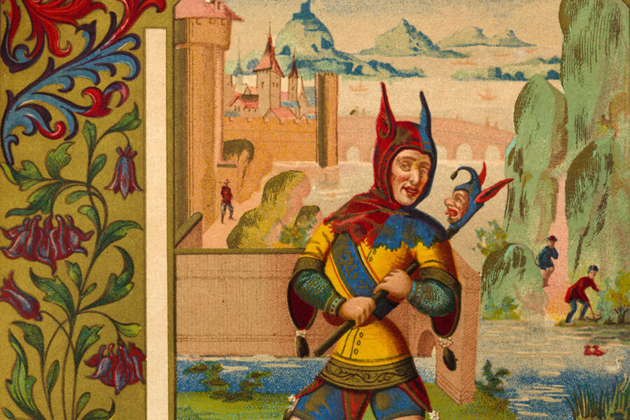 Click to enlarge jester minstral middle ages