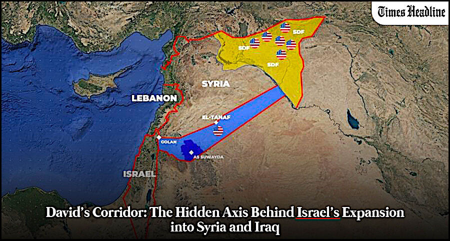 David corridor map