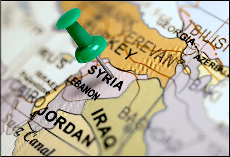 map syria
