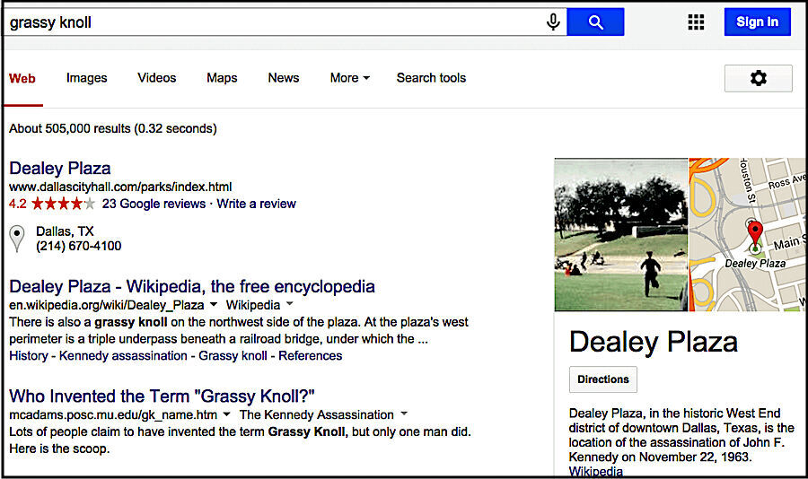 Click to enlarge grassy knoll page
