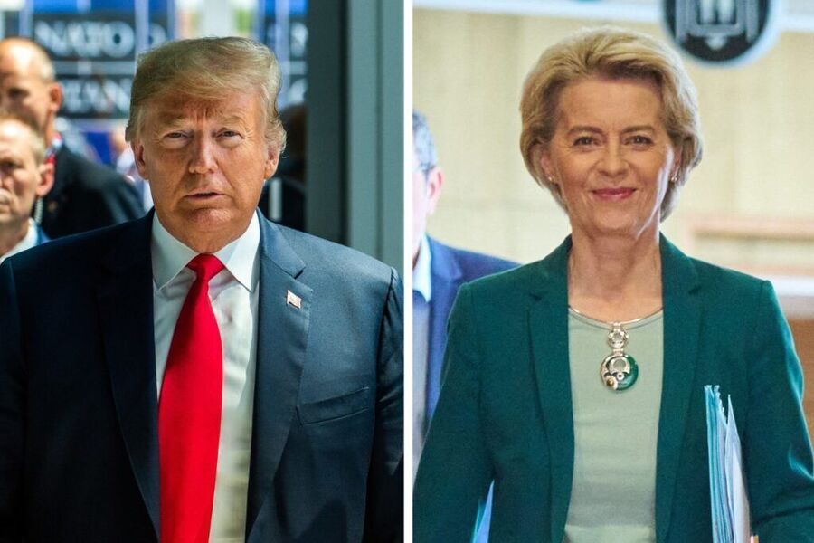 trump vonder lyon european union
