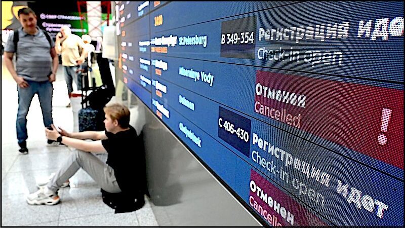 Departure board airport