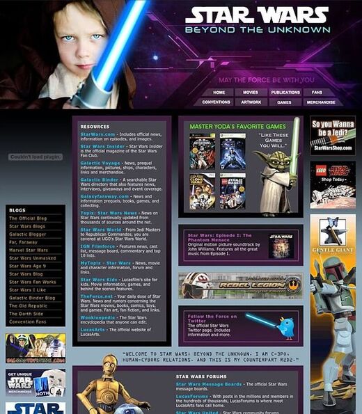 Star Wars fan page