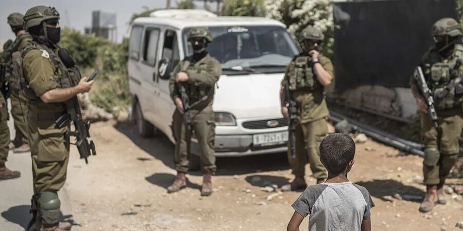Click to enlarge west bank idf funeral raid Awdah Hathaleen