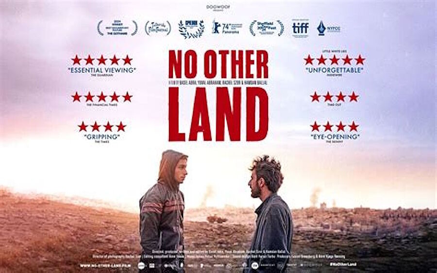 Click to enlarge no other land film poster palestine