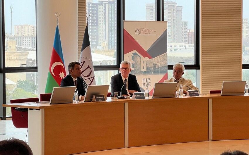 Click to enlarge MI6 Richard Moore ADA University Baku Azerbaijan