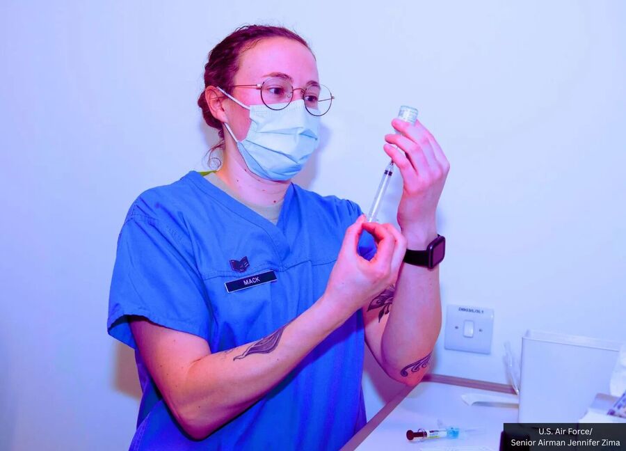 air force army us jennifer zima covid vaccine shot