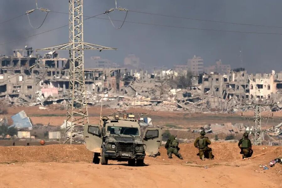 north gaza IDF soldiers destruction