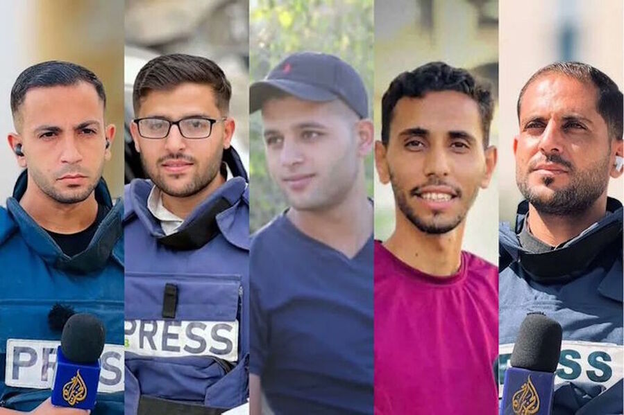 Click to enlarge al jazeera journalists killed gaza israel idf