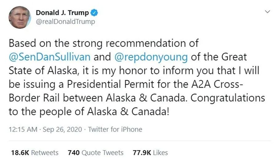 Click to enlarge DJT X Post