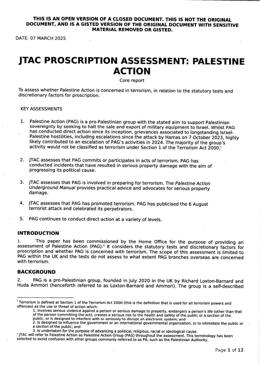 Click to enlarge yvette cooper lies palestinian action britain