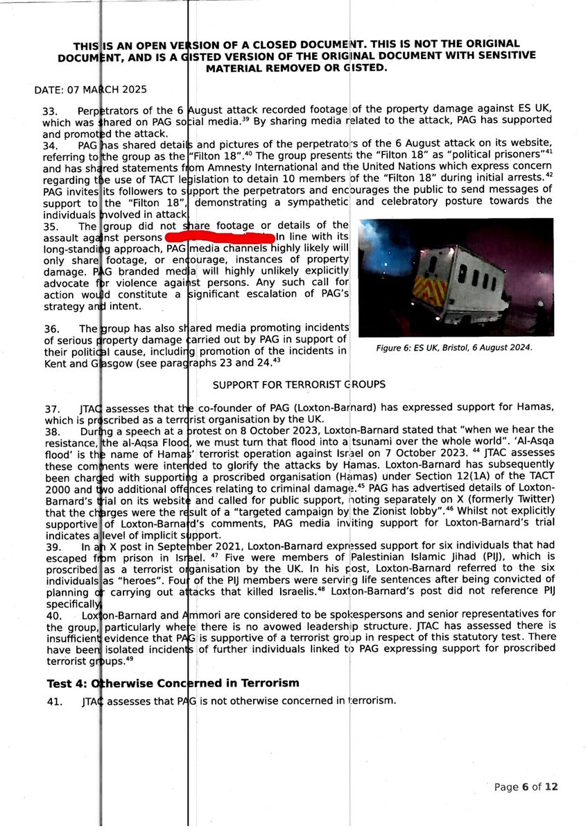 Click to enlarge yvette cooper lies palestinian action britain