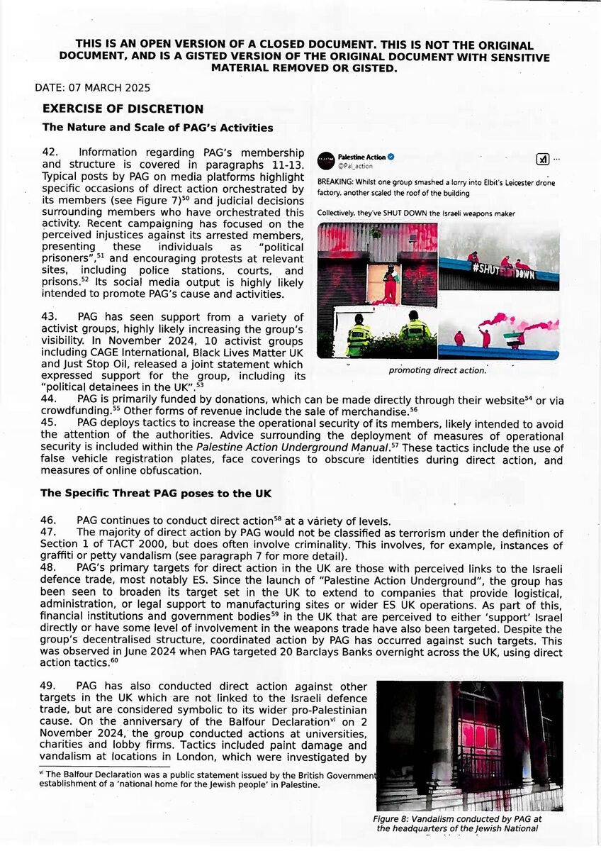 Click to enlarge yvette cooper lies palestinian action britain