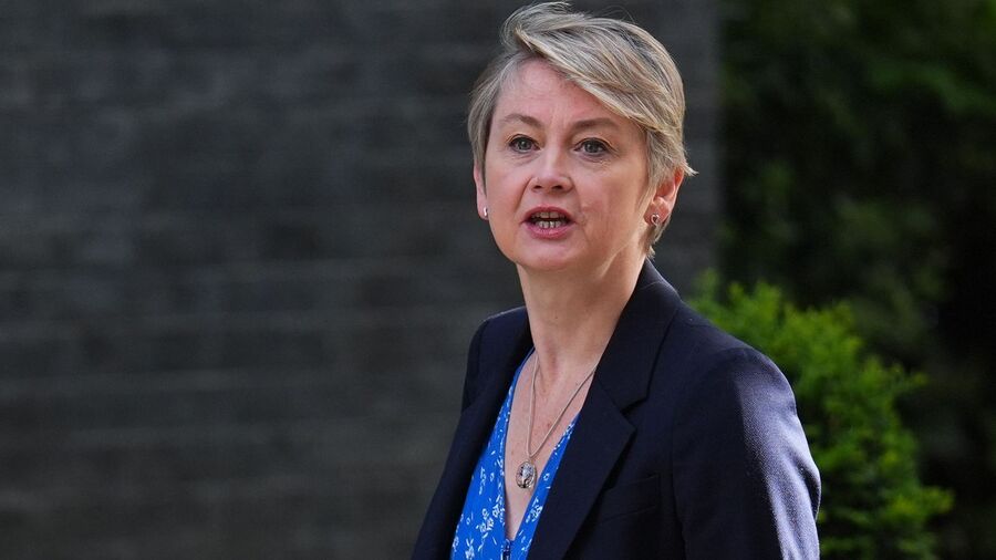 Click to enlarge UK Home Secretary Yvette Cooper