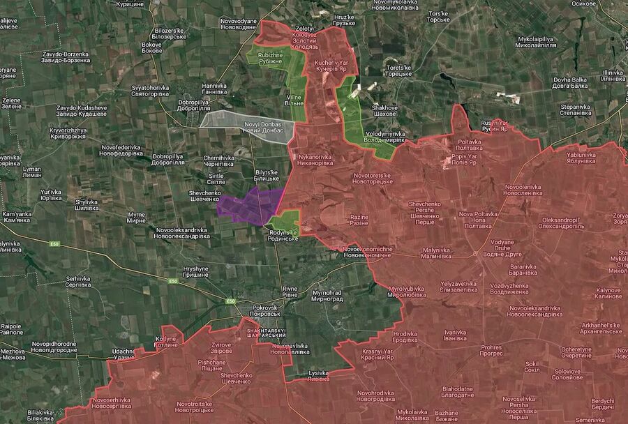 Click to enlarge Situation around Pokrovsk on 8/12/25 ukraine russia war
