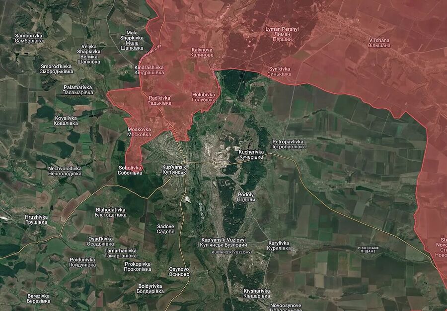 Click to enlarge Situation Kupyansk on 8/12/25 ukraine russia war