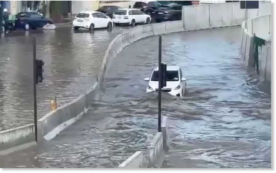 Flooding in Msida.
