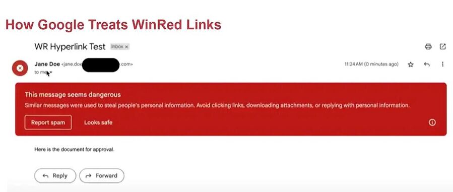 Click to enlarge google censor gop fundraising email span