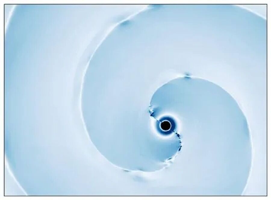 simulation black hole swallow neutron star magnetic plasma