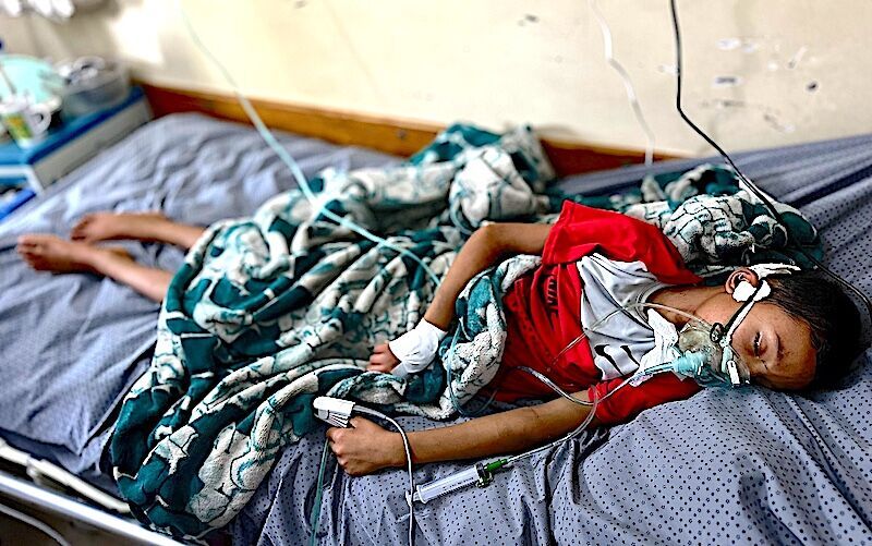 red shirt child patient
