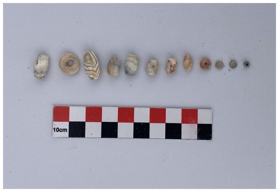 Click to enlarge Bronze Age beads