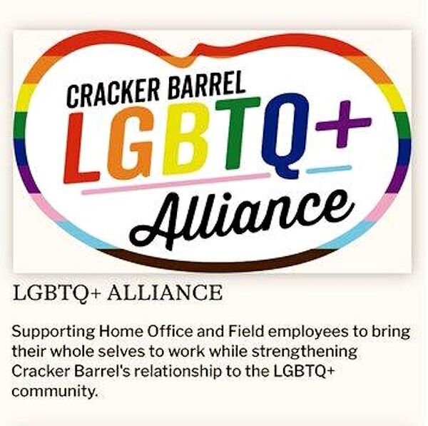 cracker barrel resturant woke lgbt