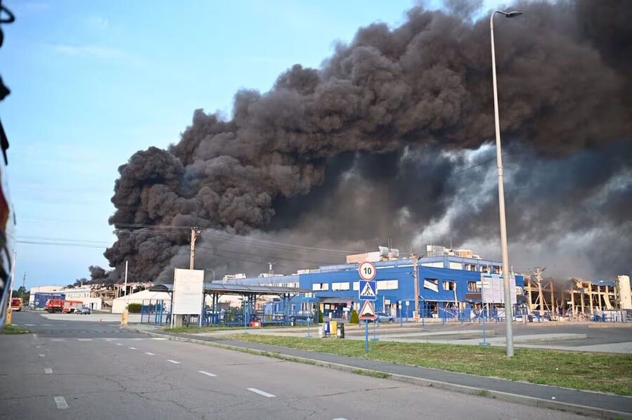 Click to enlarge russia attack american electronics plant ukraine