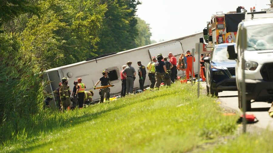 Click to enlarge tour bus crash new york state