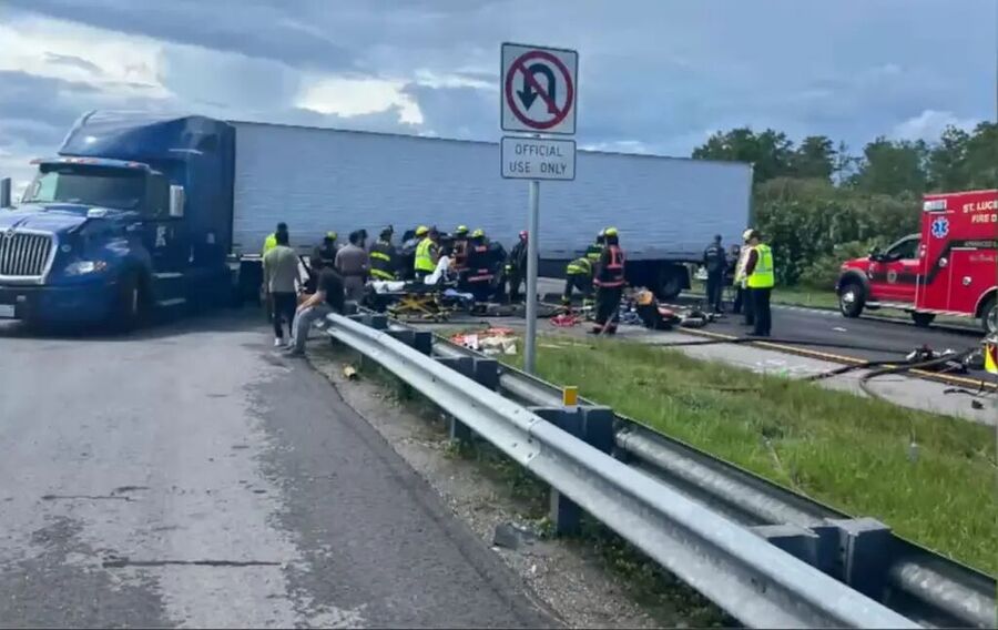 migrant truck crash illegal turn kills three