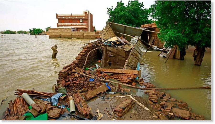 House destroyed by floods