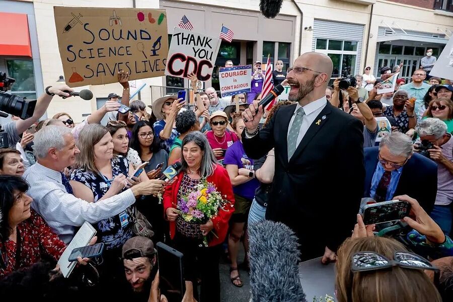 Click to enlarge Demetre Daskalakis cdc quit walkout