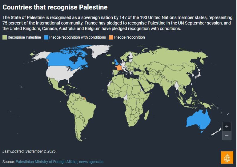 countries recognize palestine united nations