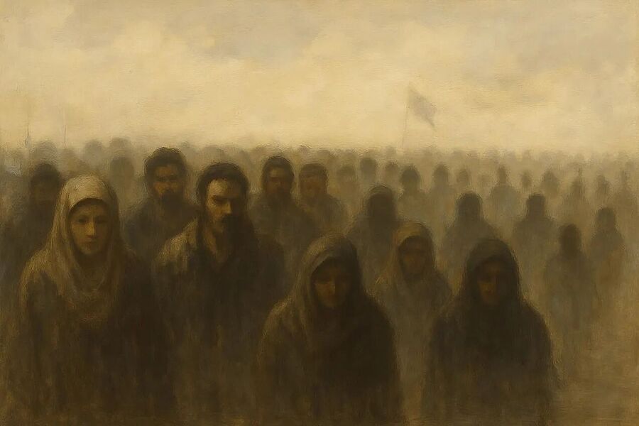 Click to enlarge immigrants painting alexander dugin