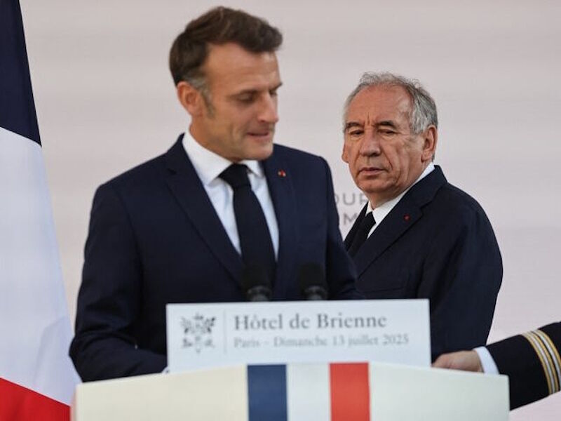 macron bayrou president prime minister france