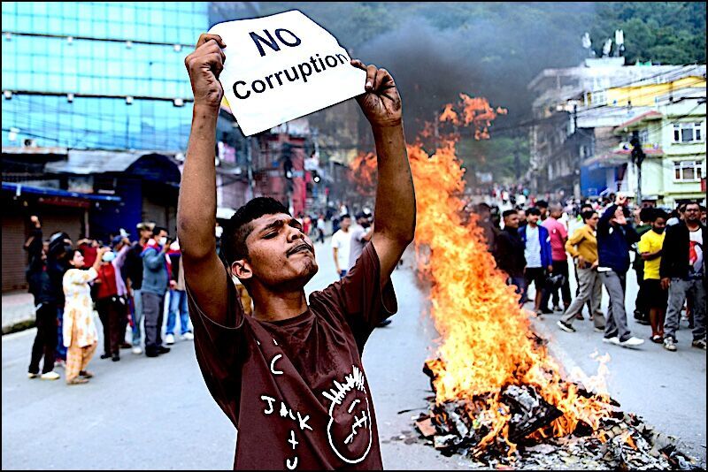 Click to enlarge no corruption sign