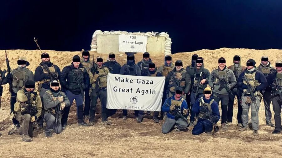 infidels motorcycle gang gaza aid site security