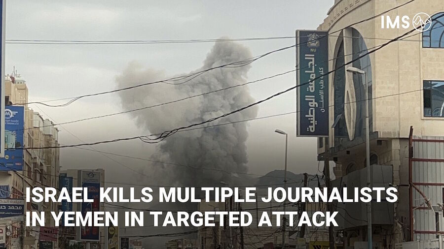 headline israel bomb yemen journalists
