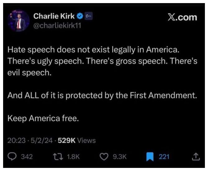 Click to enlarge Charlie's Post on X