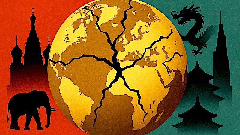 globe cracking up