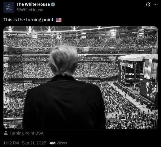 Trump kirk memorial tweet