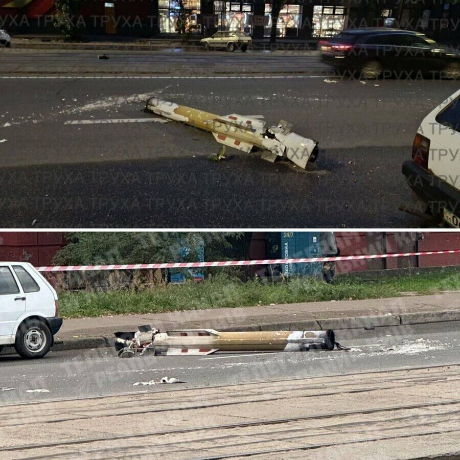 Click to enlarge Patriot surface-to-air missile lies on streets in Kiev
