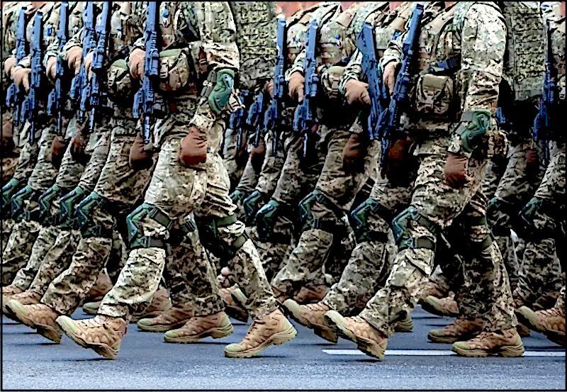 military marchers