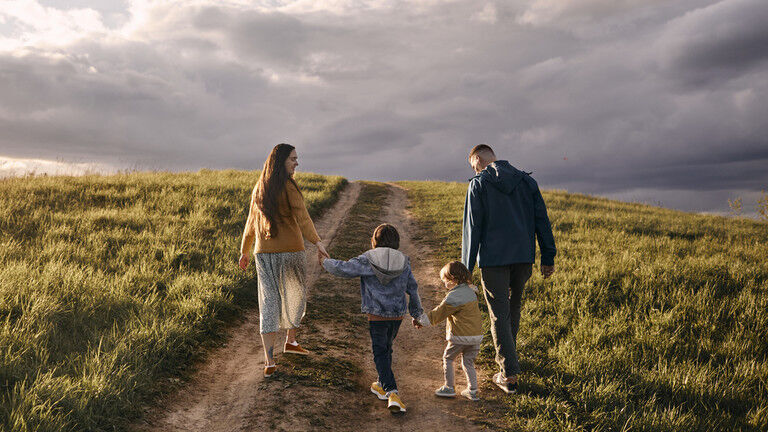 Family outdoors