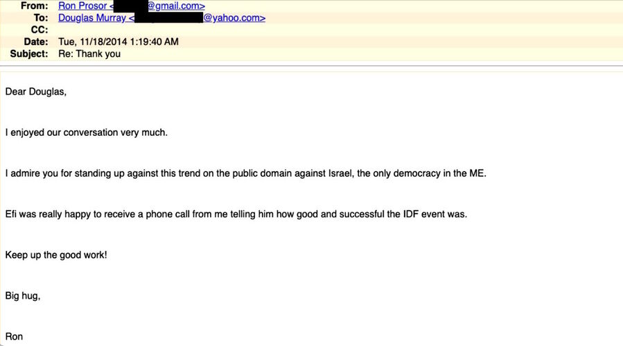 Click to enlarge douglas murray proser fundraiser idf