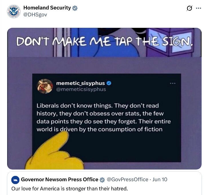 Click to enlarge meme maker homeland security newsom