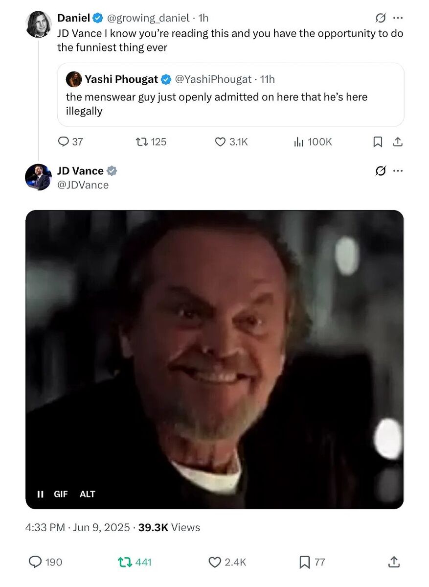 Click to enlarge jd vance memes twitter