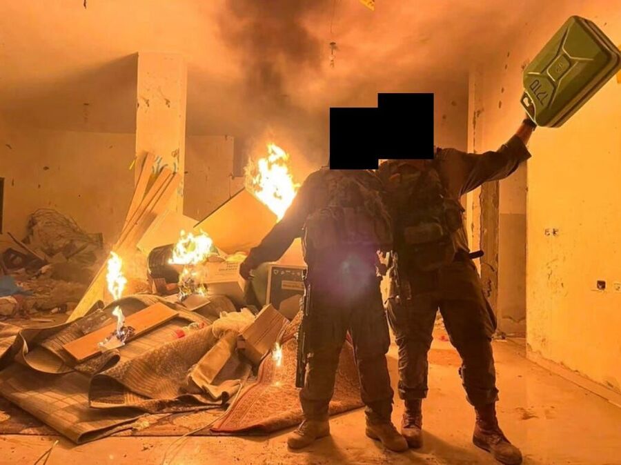 Click to enlarge gaza idf arson